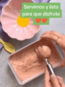 Helado de frutas para bebé